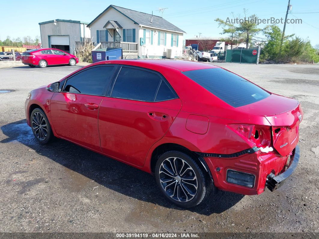 2014 Toyota Corolla S Plus Red vin: 2T1BURHE8EC099388