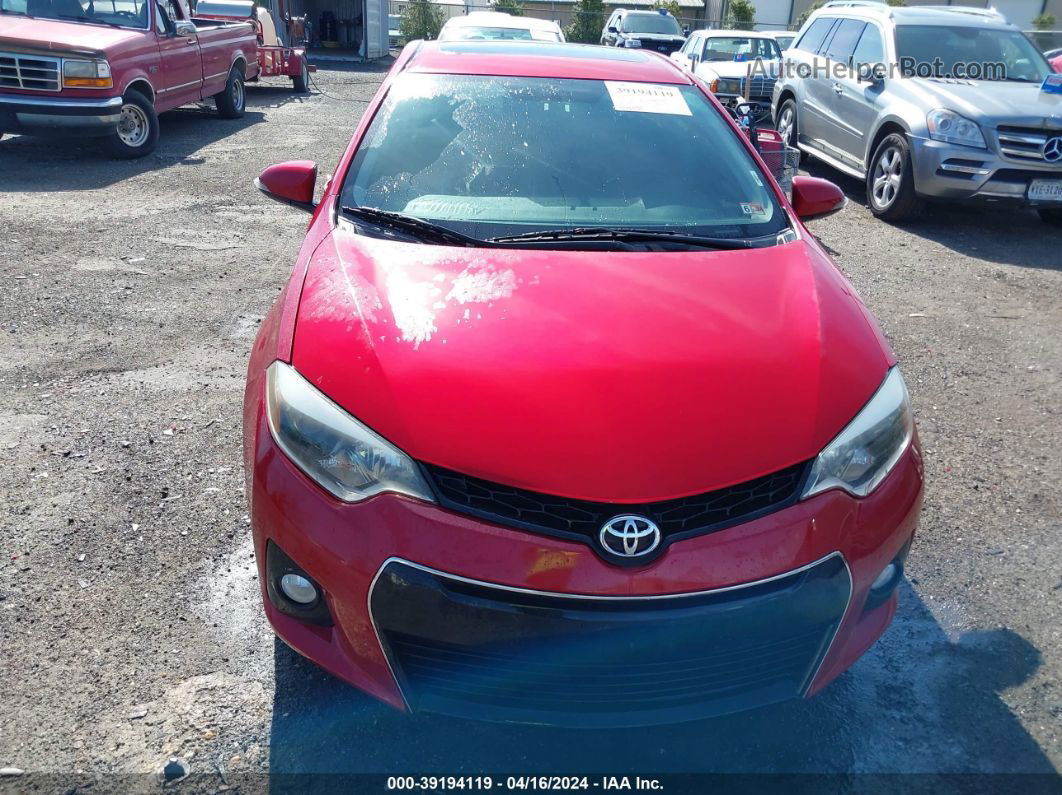 2014 Toyota Corolla S Plus Red vin: 2T1BURHE8EC099388