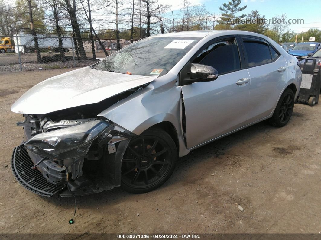 2014 Toyota Corolla S Plus Silver vin: 2T1BURHE8EC102774