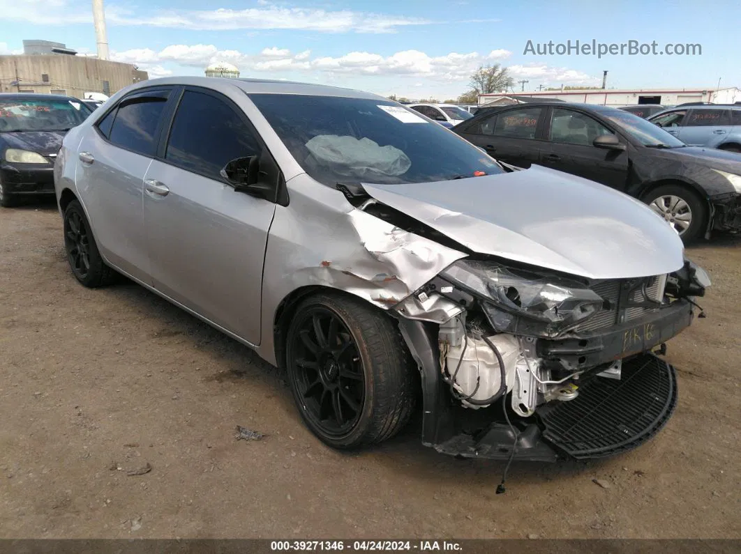 2014 Toyota Corolla S Plus Silver vin: 2T1BURHE8EC102774