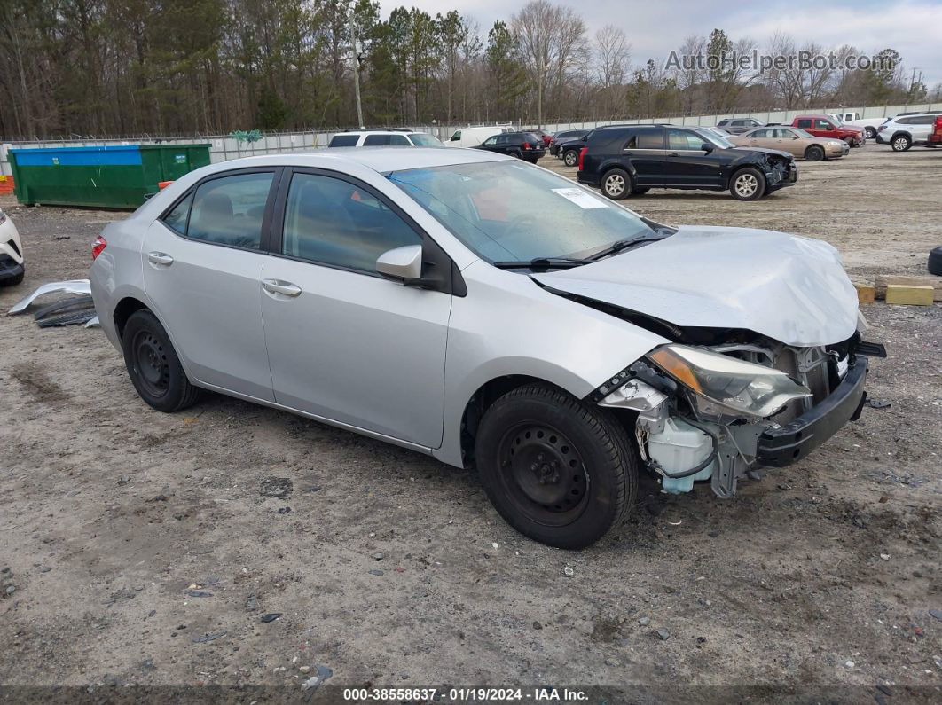 2014 Toyota Corolla L Silver vin: 2T1BURHE8EC110924