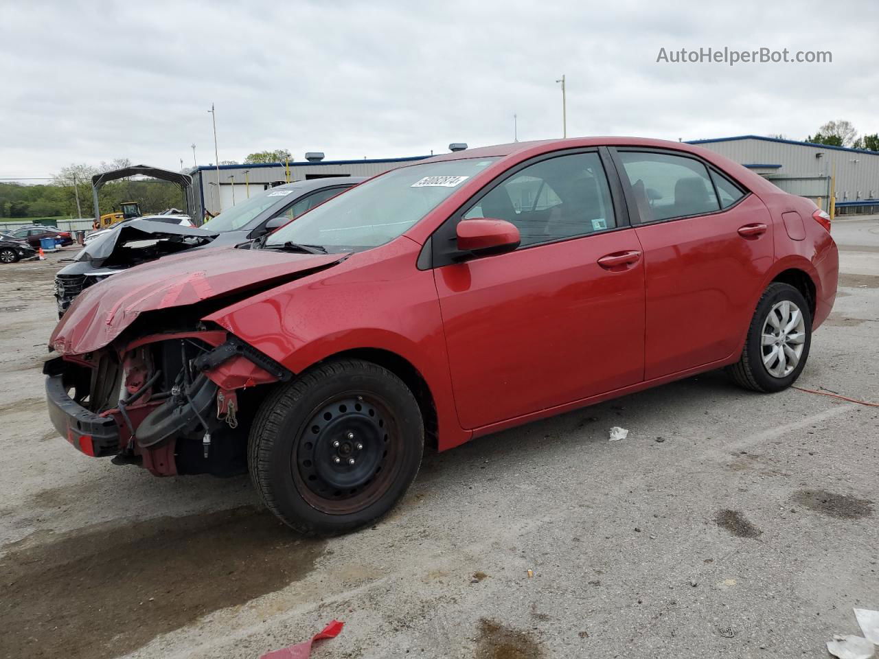 2014 Toyota Corolla L Красный vin: 2T1BURHE8EC127755