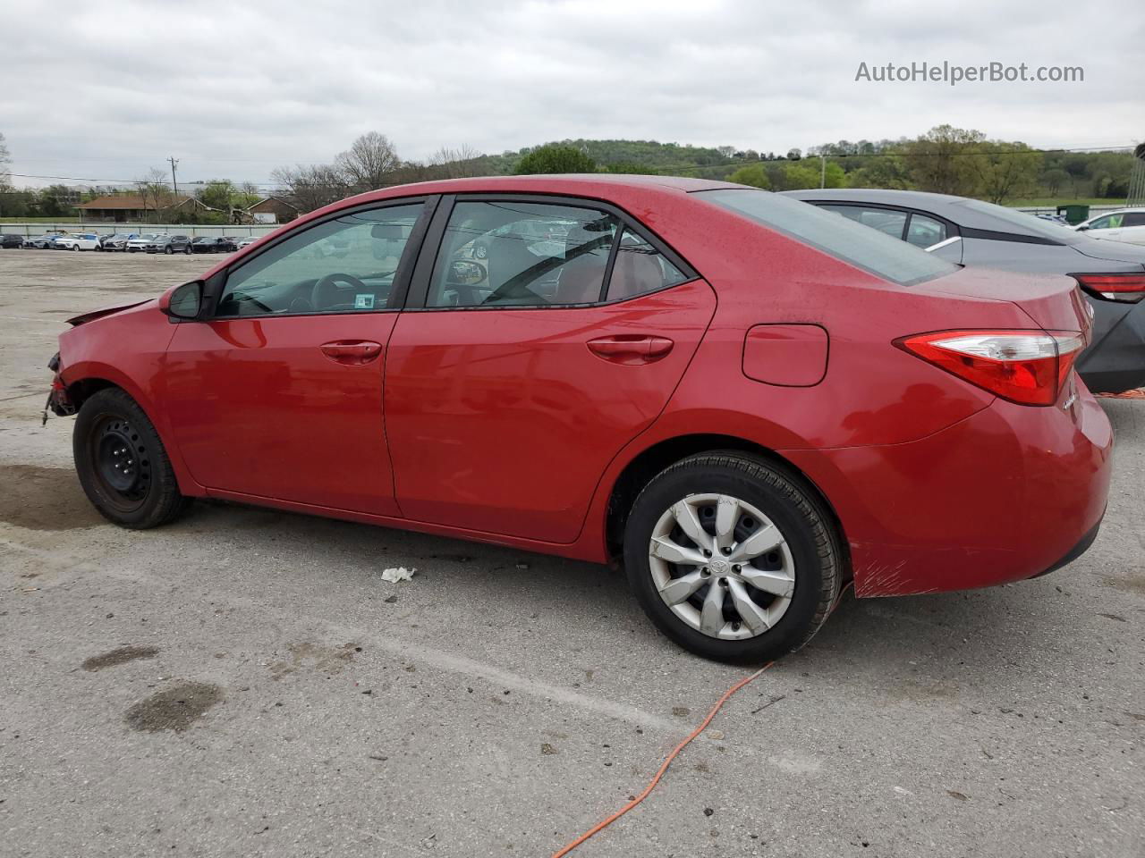 2014 Toyota Corolla L Красный vin: 2T1BURHE8EC127755