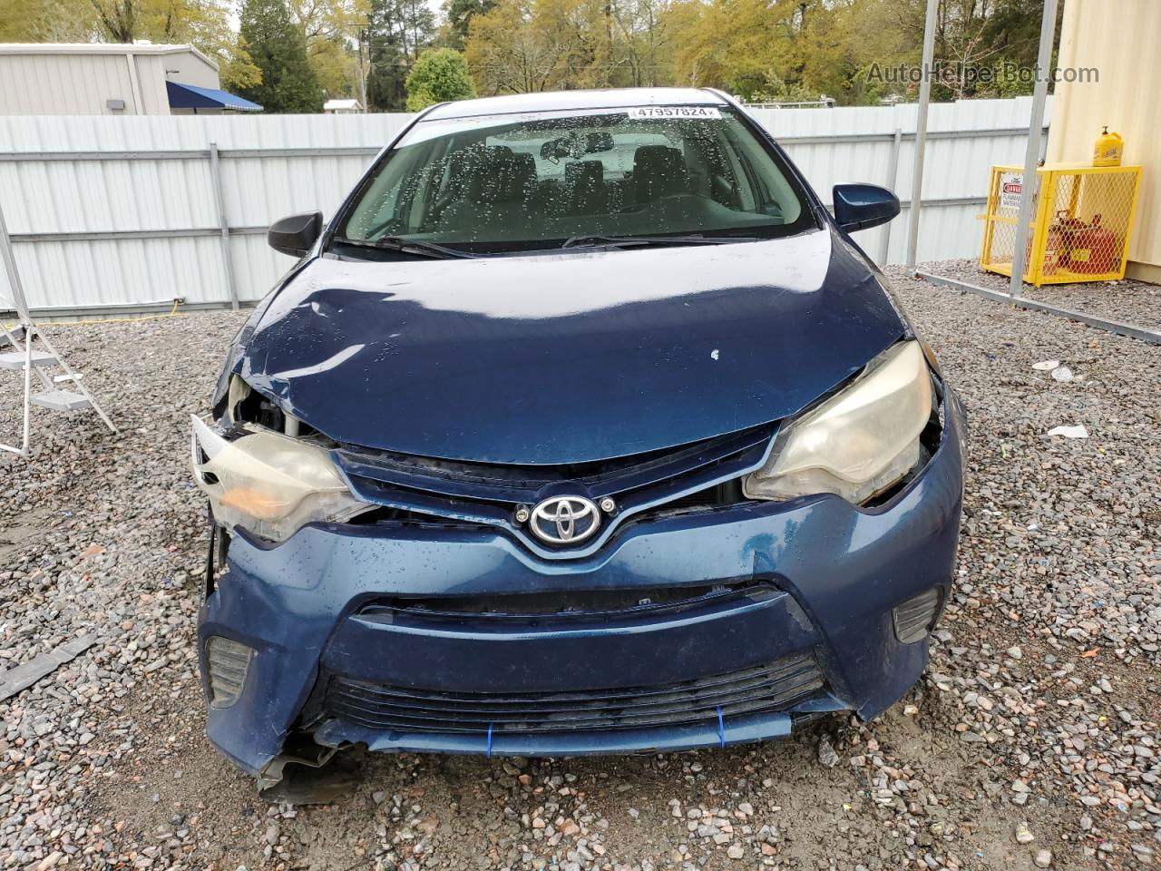 2014 Toyota Corolla L Синий vin: 2T1BURHE8EC140473