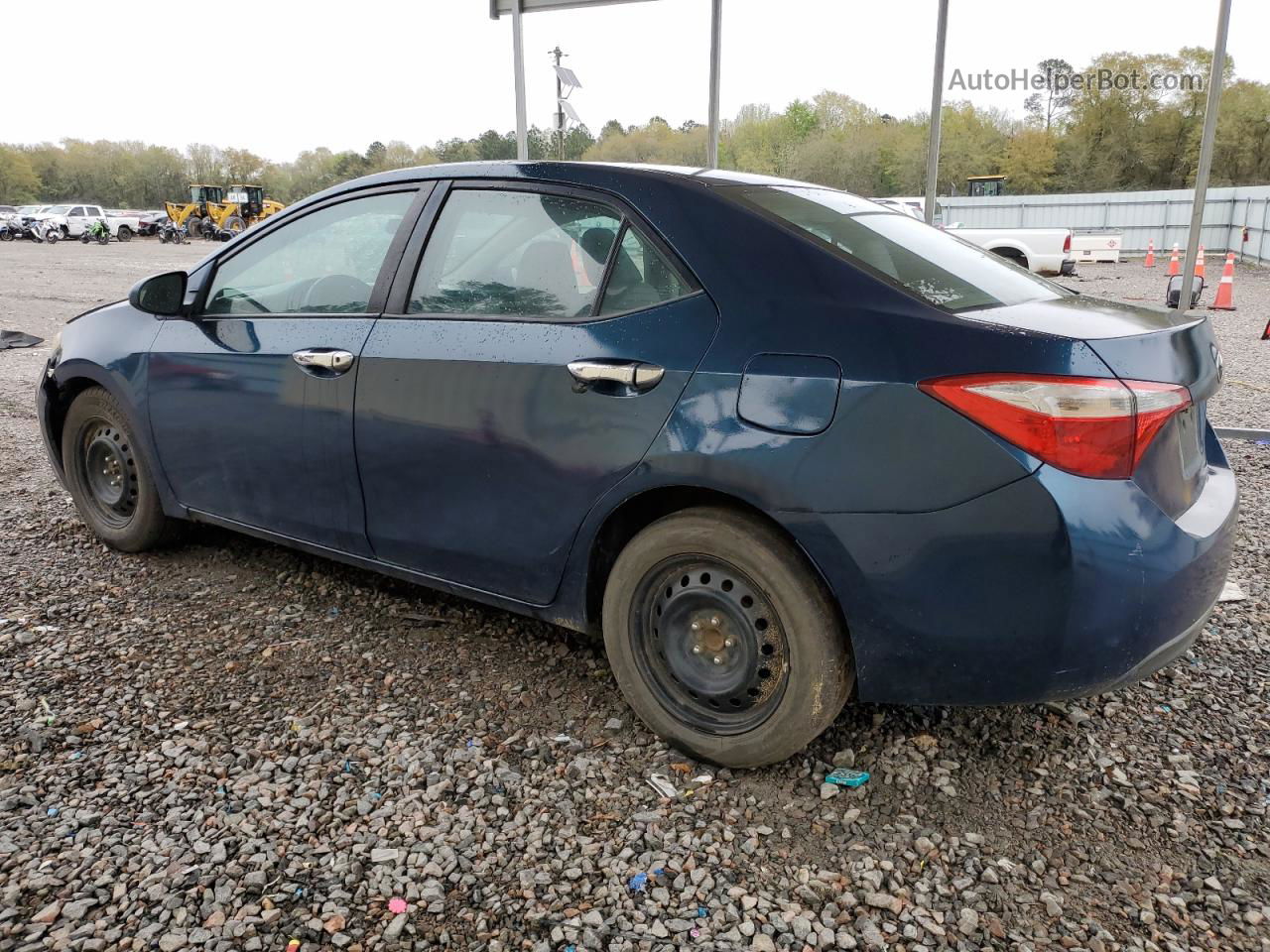 2014 Toyota Corolla L Blue vin: 2T1BURHE8EC140473