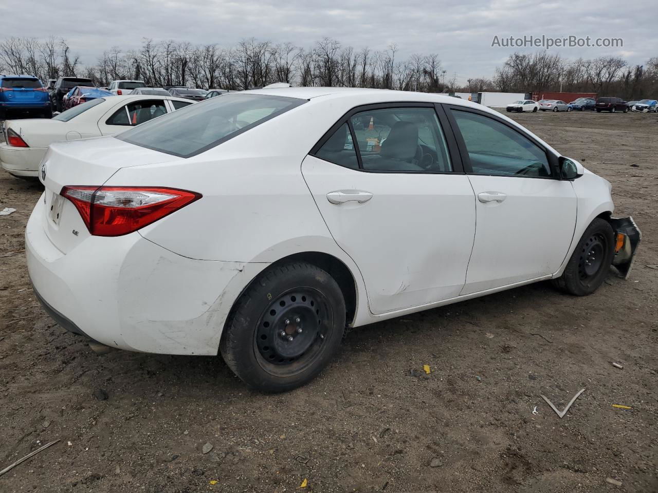 2014 Toyota Corolla L White vin: 2T1BURHE8EC156804