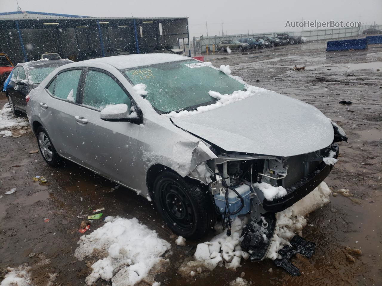 2014 Toyota Corolla L Silver vin: 2T1BURHE8EC178592