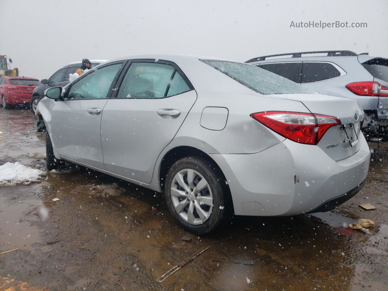 2014 Toyota Corolla L Silver vin: 2T1BURHE8EC178592