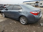 2015 Toyota Corolla L Blue vin: 2T1BURHE8FC244799