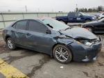 2015 Toyota Corolla L Blue vin: 2T1BURHE8FC244799