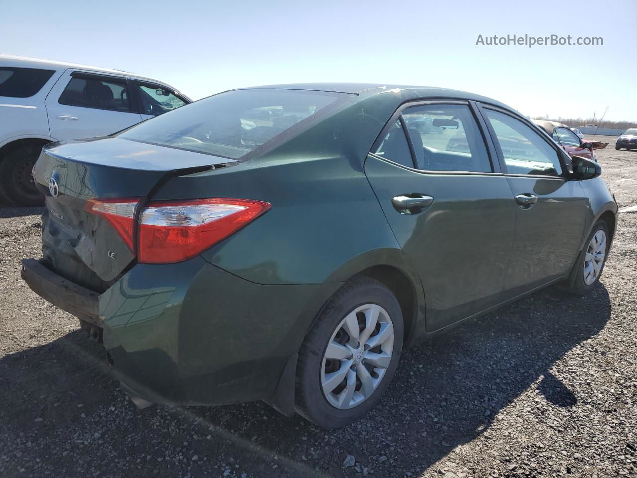 2015 Toyota Corolla L Green vin: 2T1BURHE8FC256404