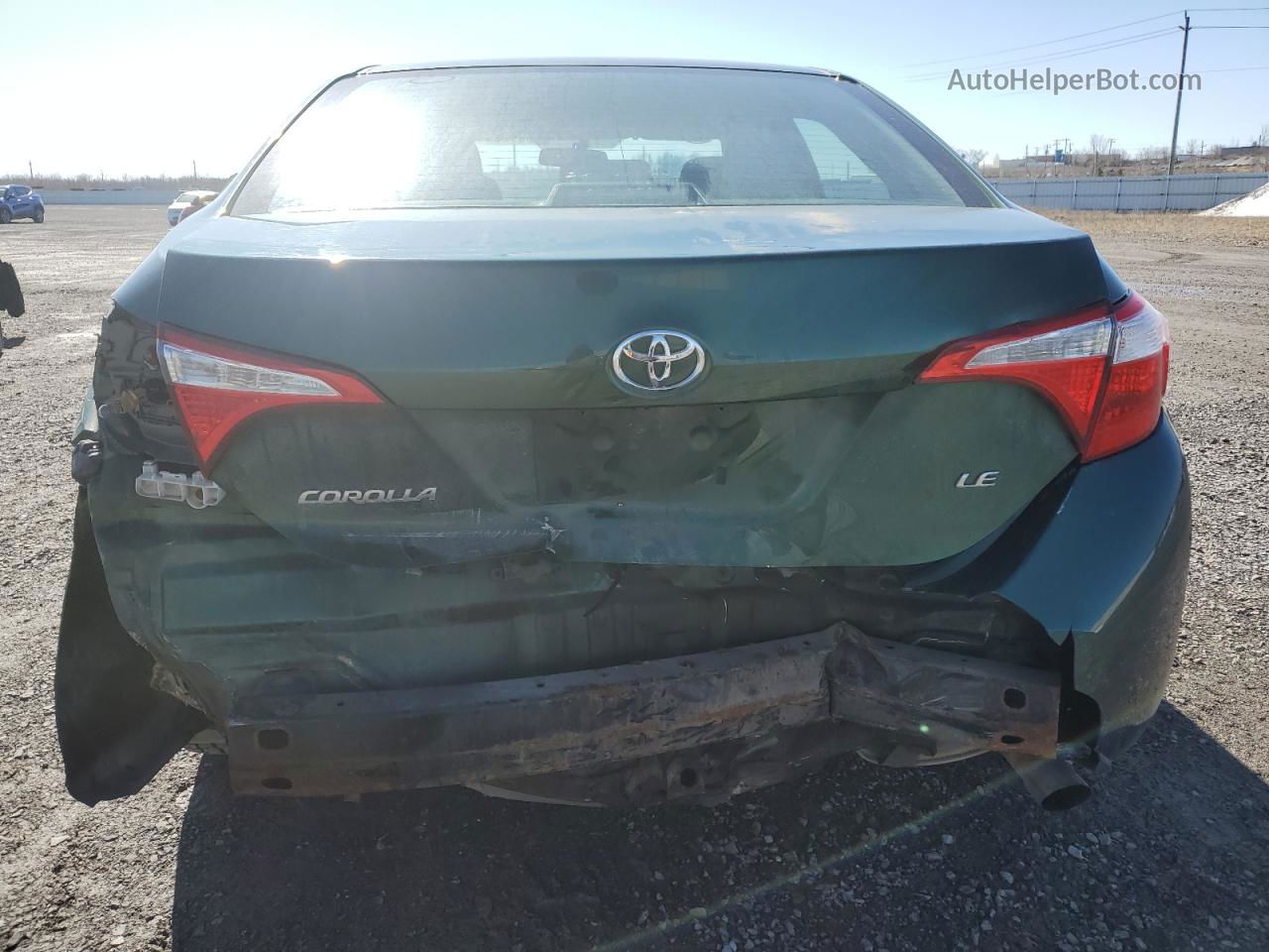 2015 Toyota Corolla L Green vin: 2T1BURHE8FC256404