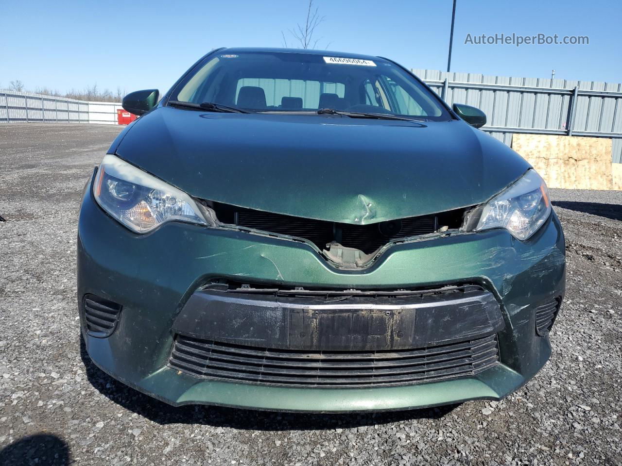 2015 Toyota Corolla L Green vin: 2T1BURHE8FC256404