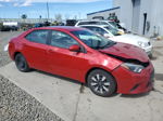 2015 Toyota Corolla L Red vin: 2T1BURHE8FC266172