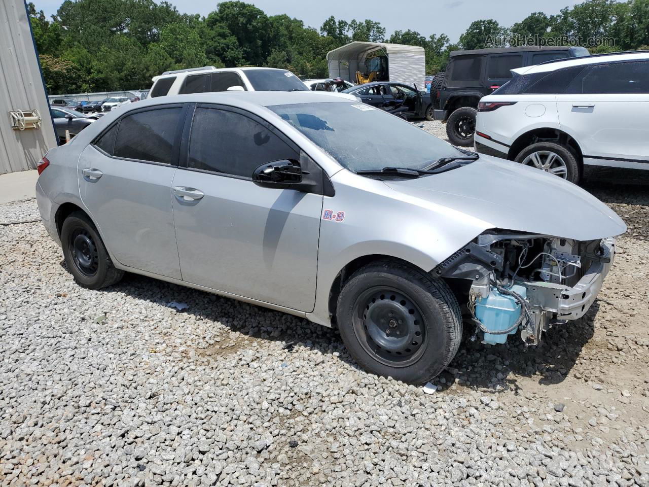 2015 Toyota Corolla L Silver vin: 2T1BURHE8FC268374