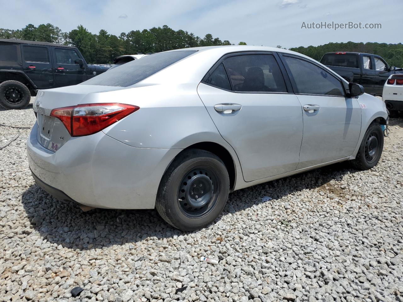 2015 Toyota Corolla L Silver vin: 2T1BURHE8FC268374