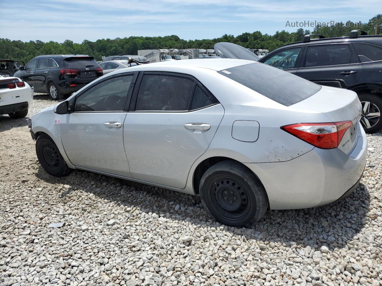 2015 Toyota Corolla L Silver vin: 2T1BURHE8FC268374