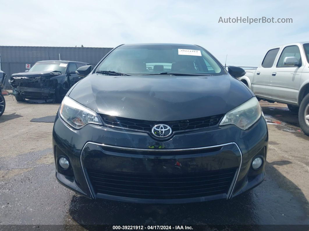 2015 Toyota Corolla S Plus Black vin: 2T1BURHE8FC273753