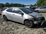 2015 Toyota Corolla L Silver vin: 2T1BURHE8FC277964