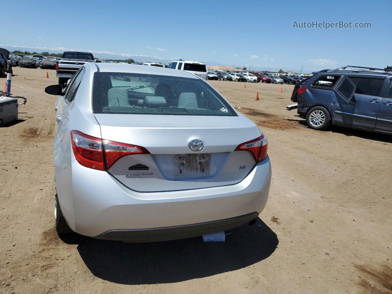 2015 Toyota Corolla L Silver vin: 2T1BURHE8FC278550