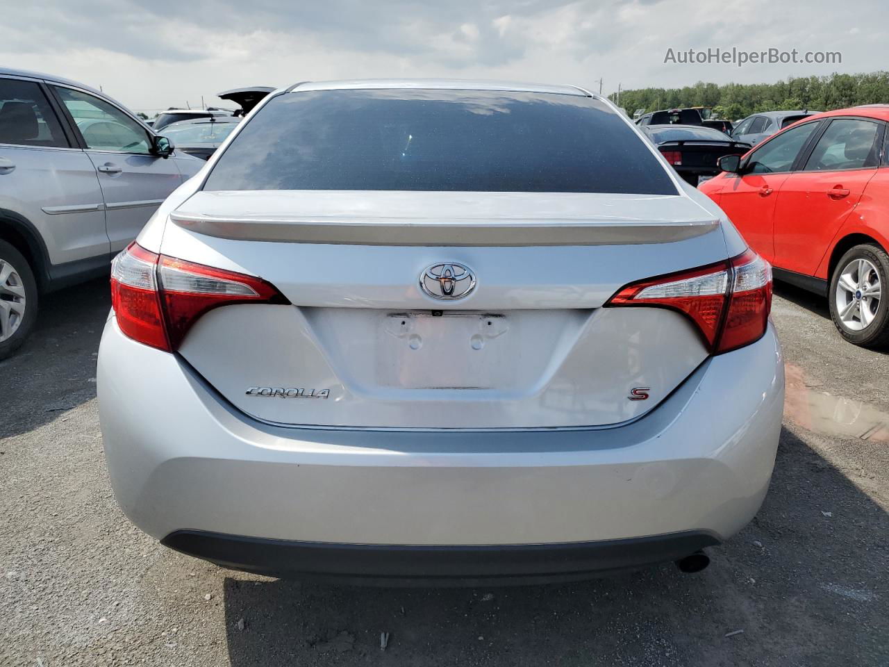 2015 Toyota Corolla L Silver vin: 2T1BURHE8FC302054