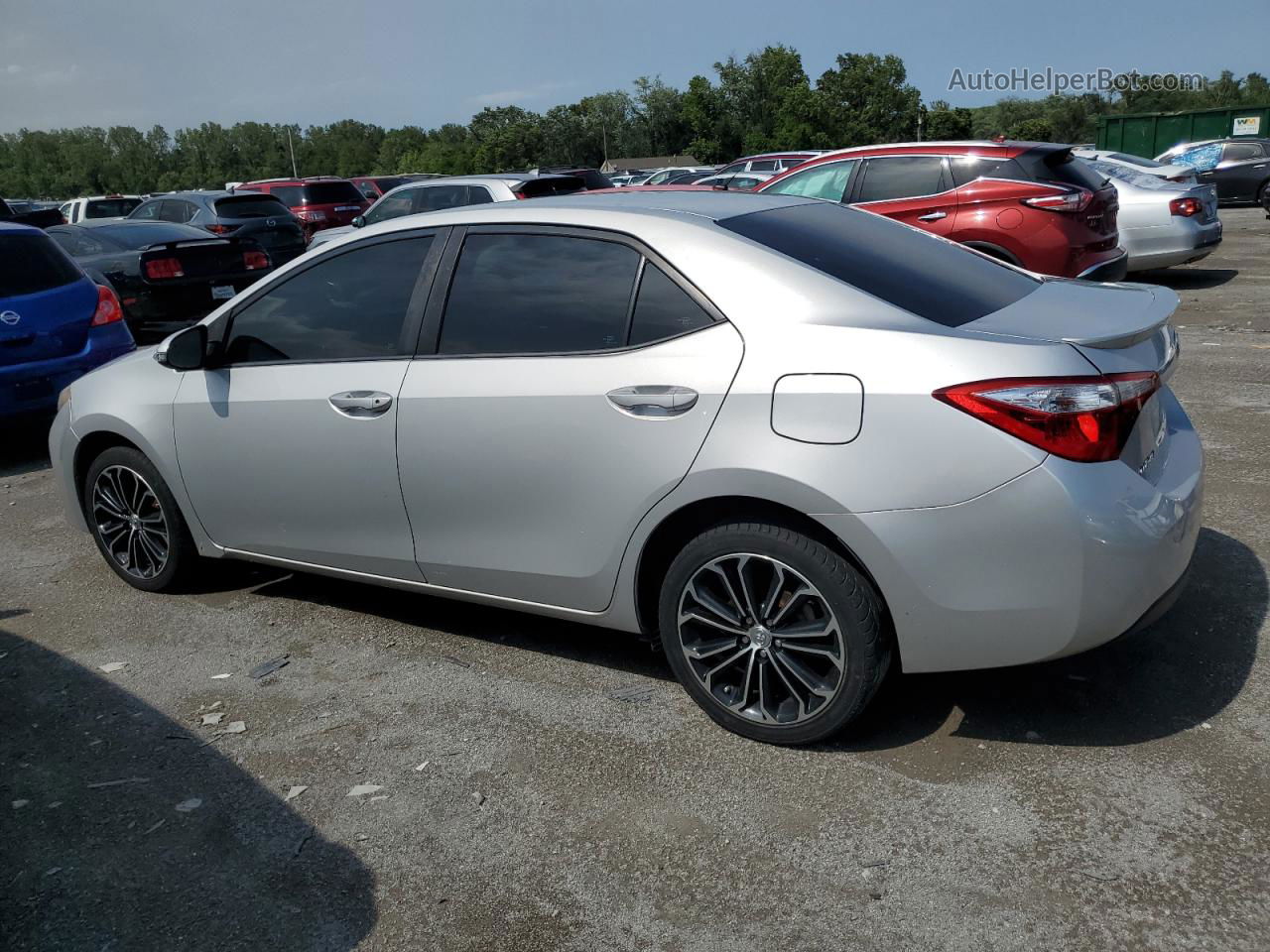 2015 Toyota Corolla L Silver vin: 2T1BURHE8FC302054