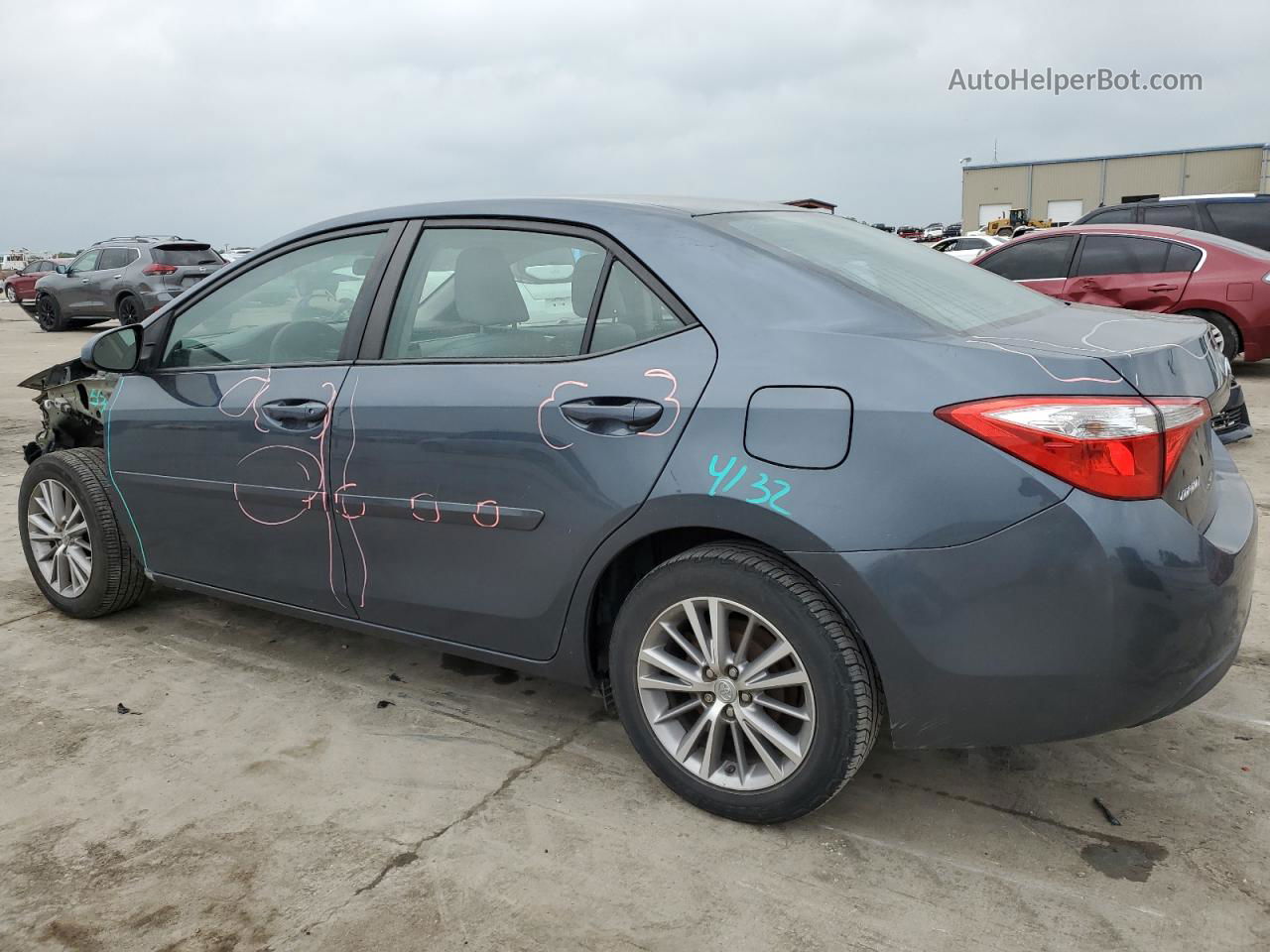 2015 Toyota Corolla L Gray vin: 2T1BURHE8FC320361