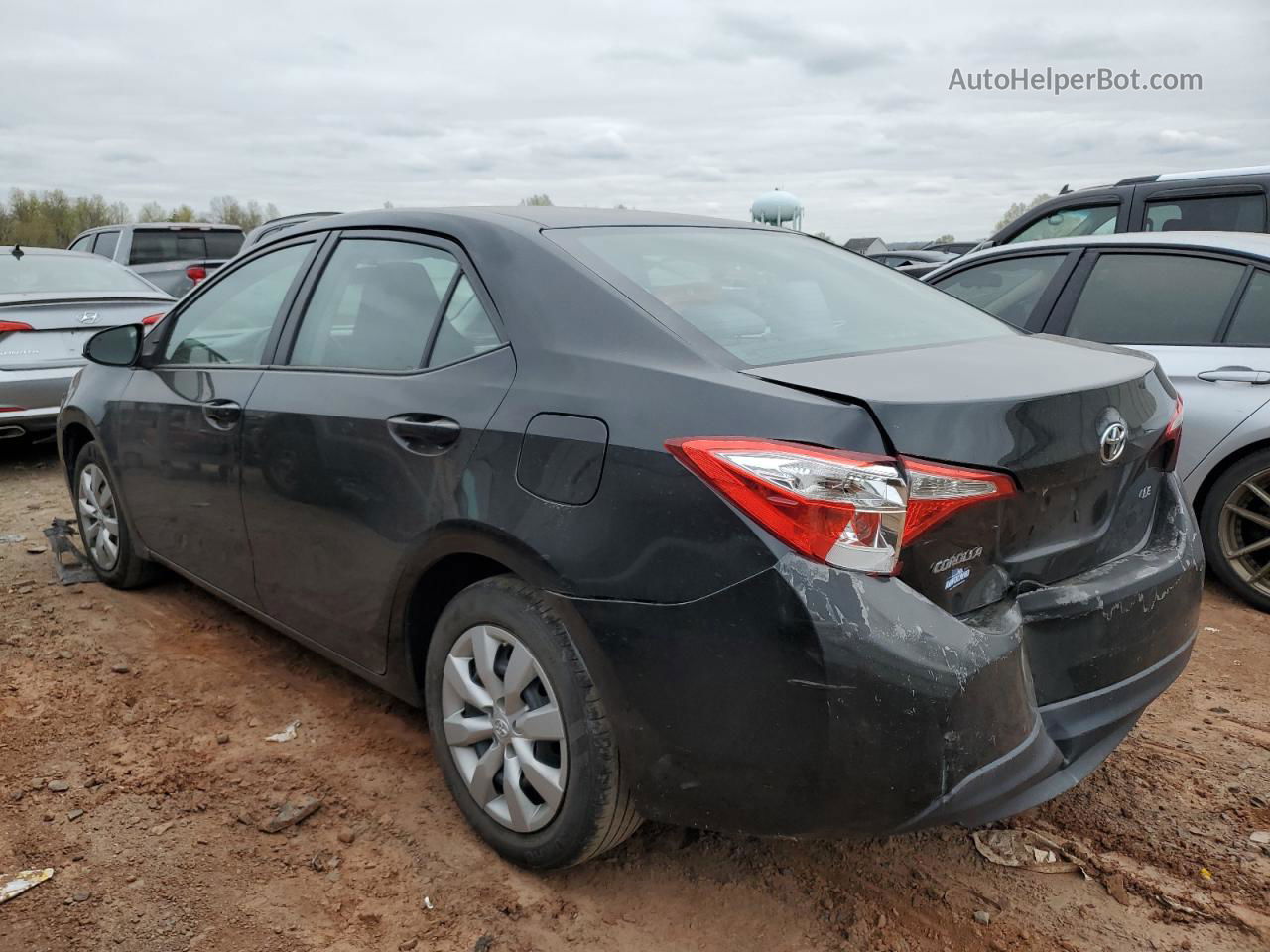 2015 Toyota Corolla L Black vin: 2T1BURHE8FC331554