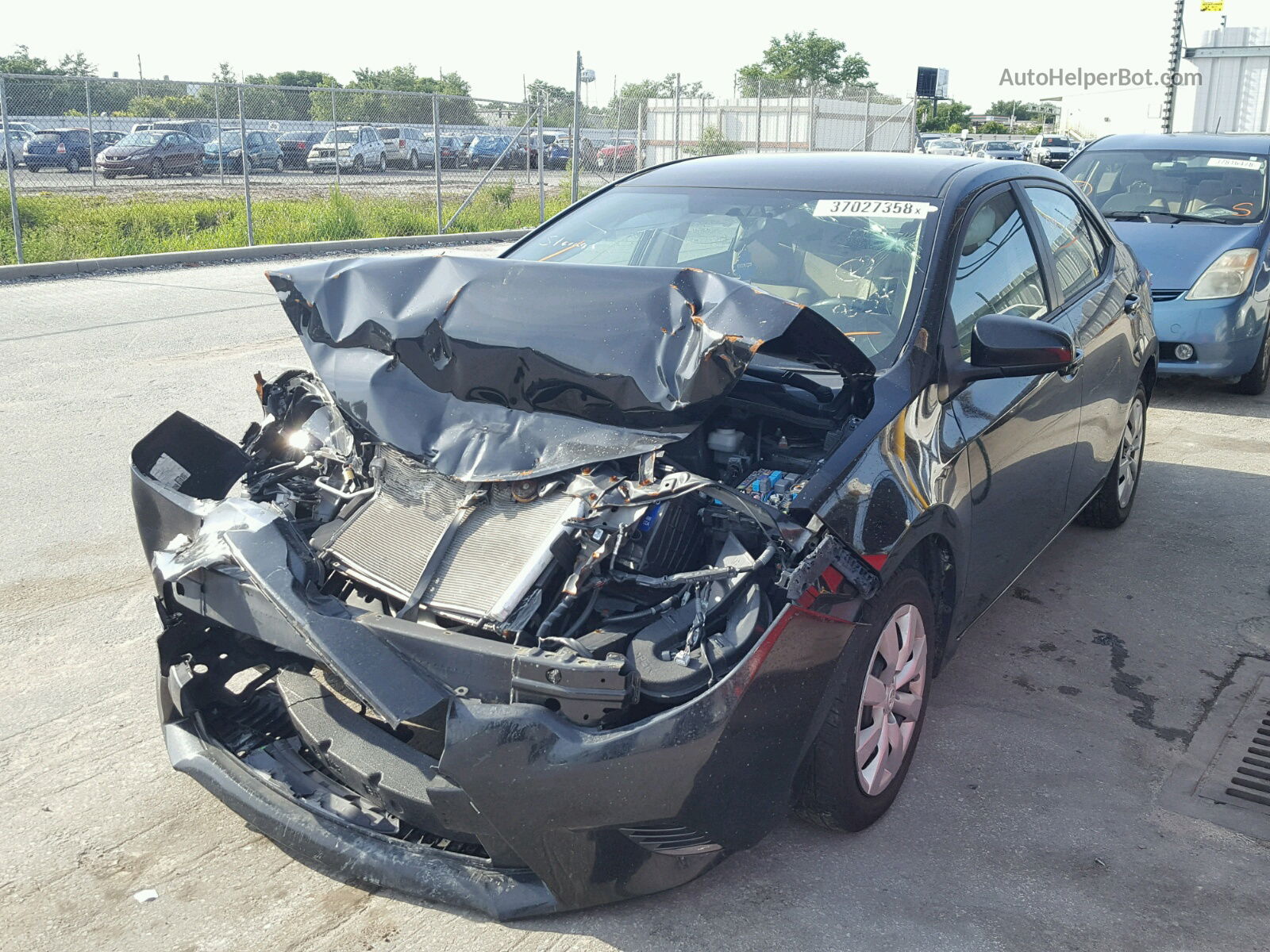 2015 Toyota Corolla L Black vin: 2T1BURHE8FC343834