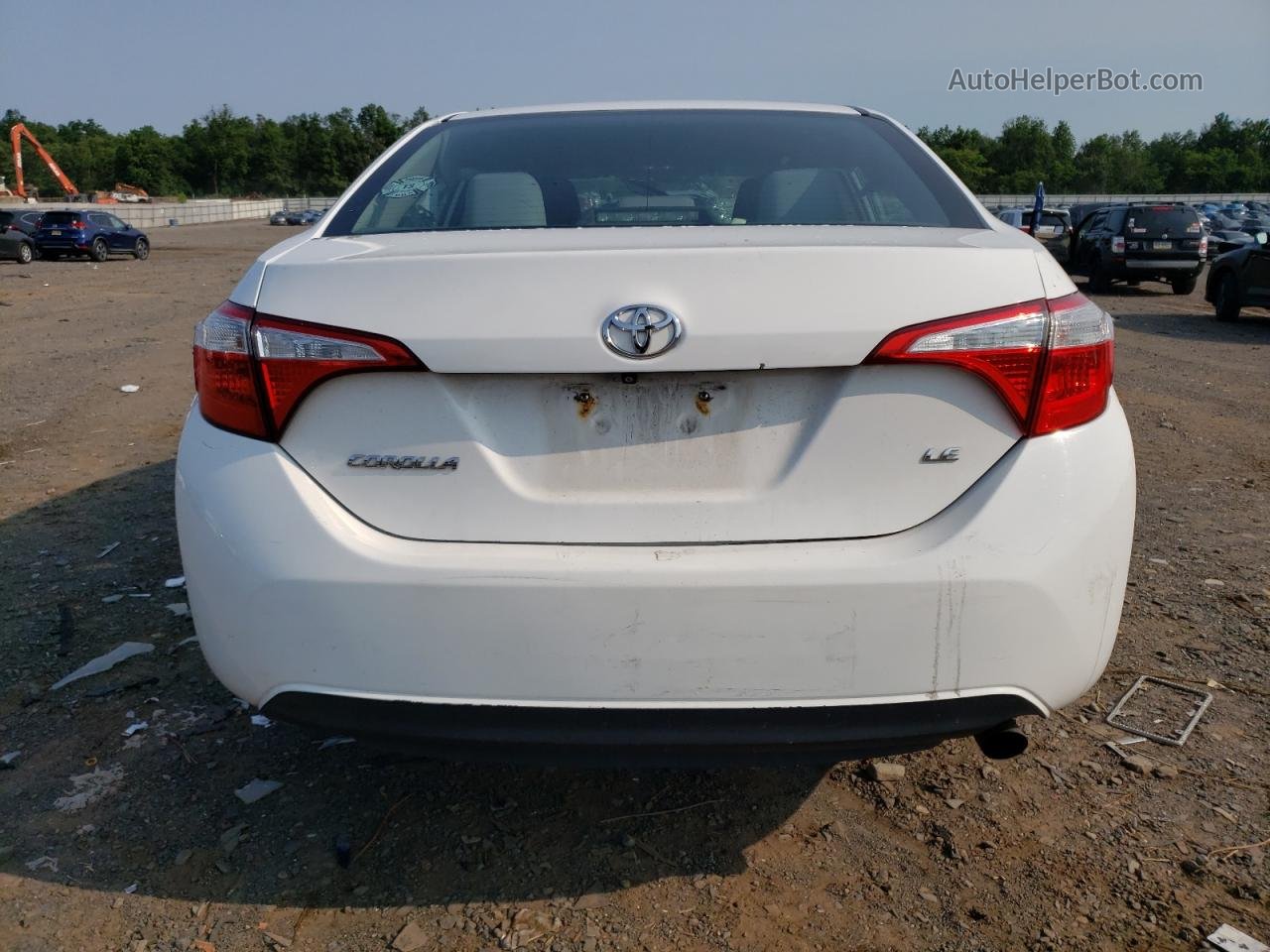 2015 Toyota Corolla L White vin: 2T1BURHE8FC357135