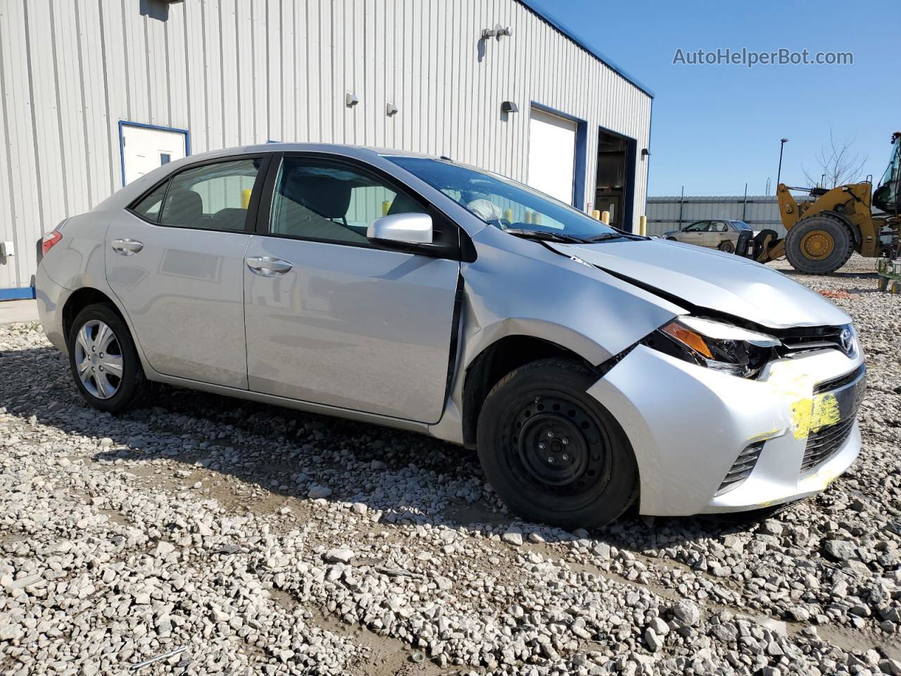 2015 Toyota Corolla L Silver vin: 2T1BURHE8FC377739