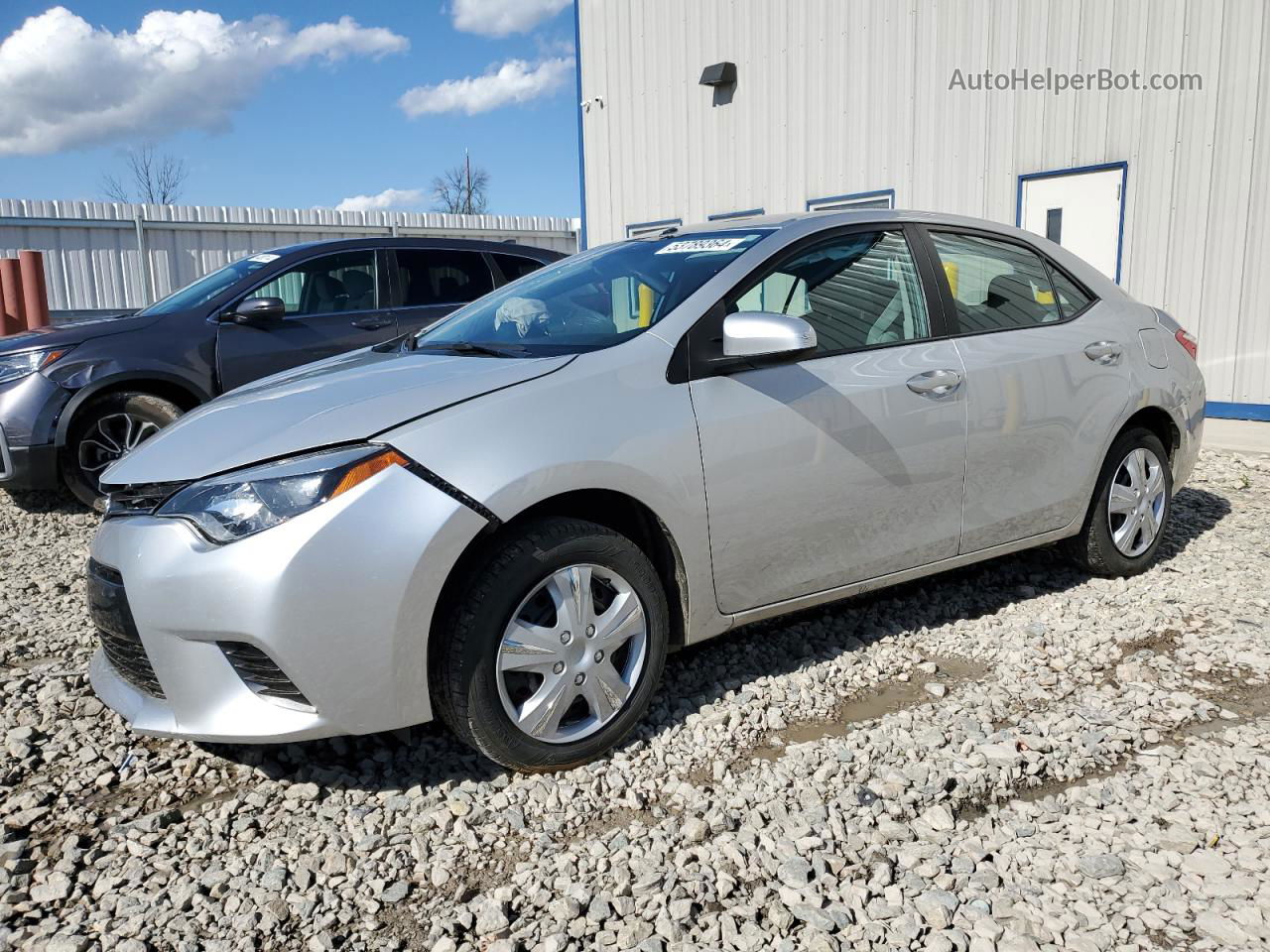 2015 Toyota Corolla L Silver vin: 2T1BURHE8FC377739