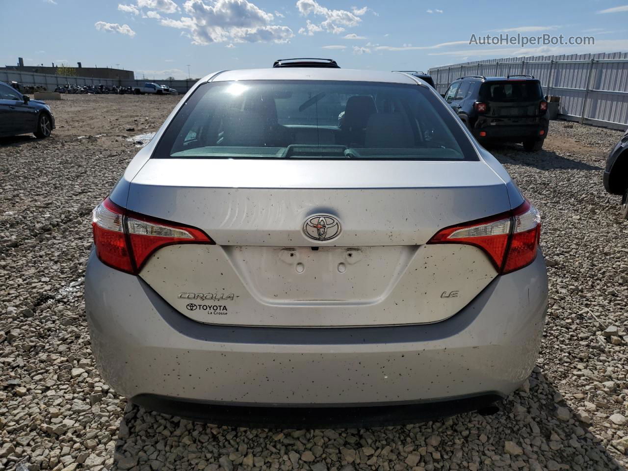 2015 Toyota Corolla L Silver vin: 2T1BURHE8FC377739