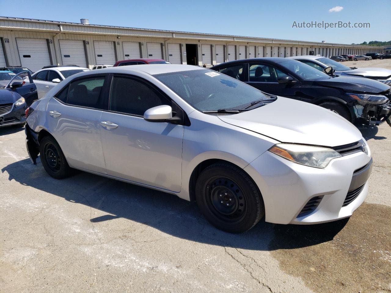 2015 Toyota Corolla L Silver vin: 2T1BURHE8FC378714