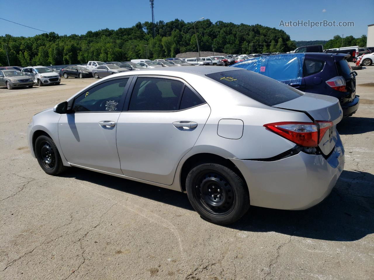 2015 Toyota Corolla L Silver vin: 2T1BURHE8FC378714