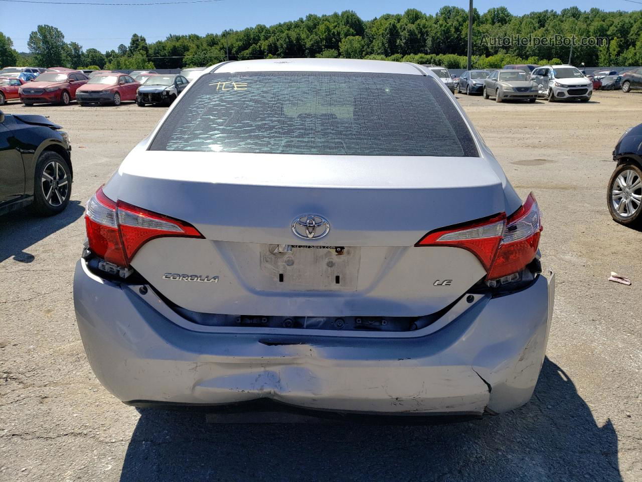 2015 Toyota Corolla L Silver vin: 2T1BURHE8FC378714