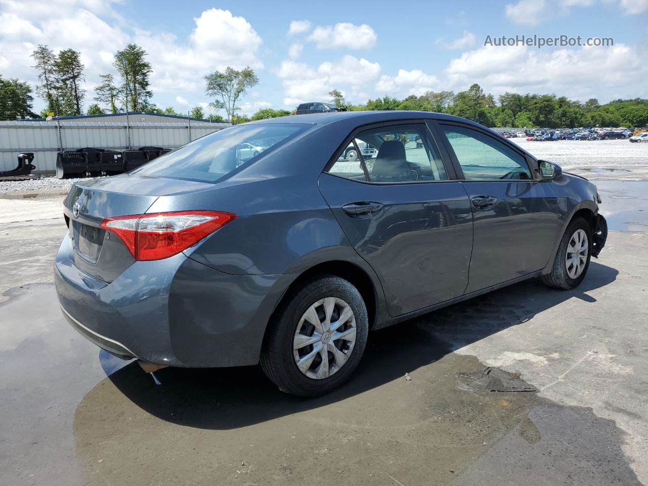 2015 Toyota Corolla L Gray vin: 2T1BURHE8FC440337