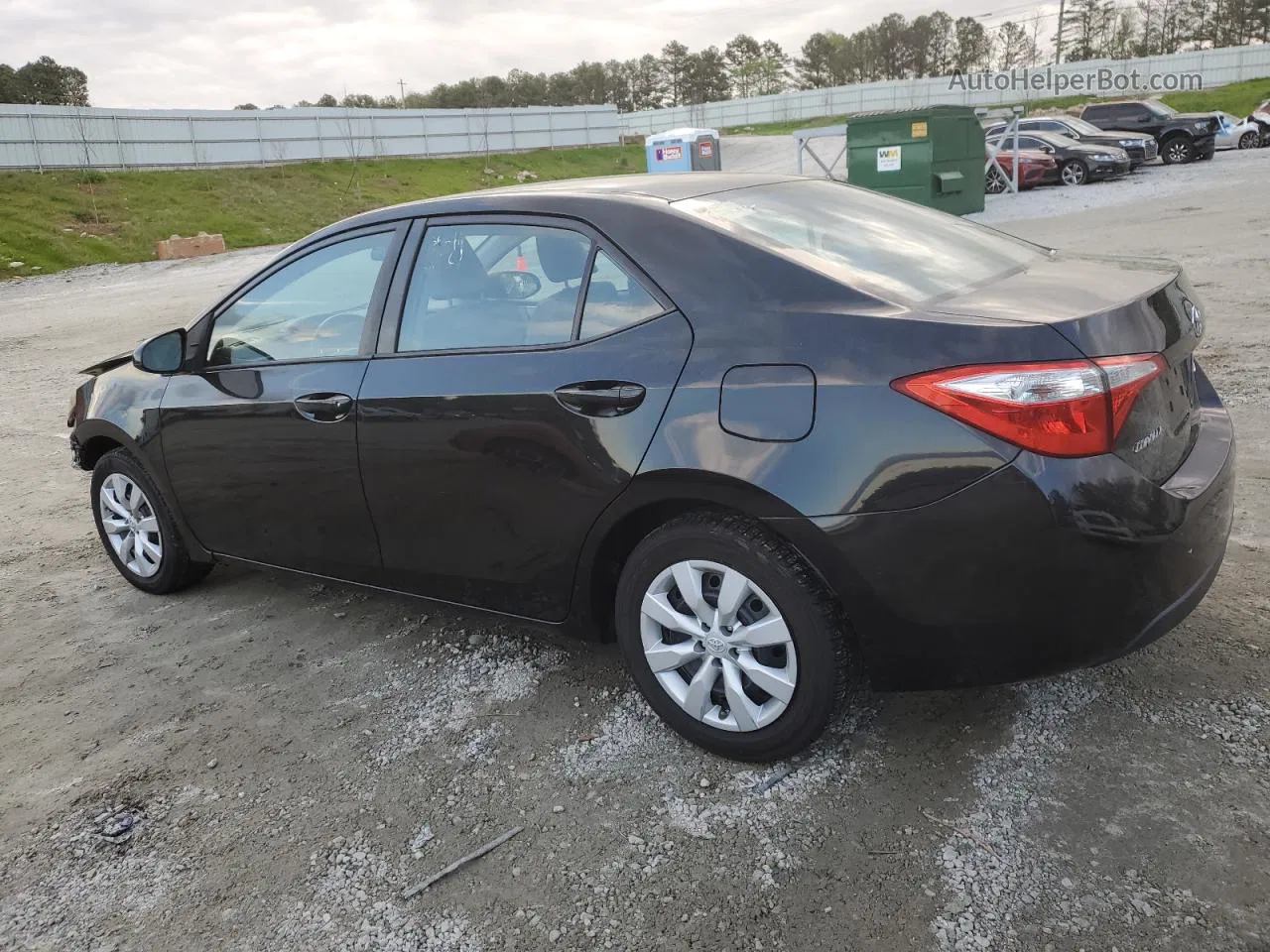 2015 Toyota Corolla L Black vin: 2T1BURHE8FC448602