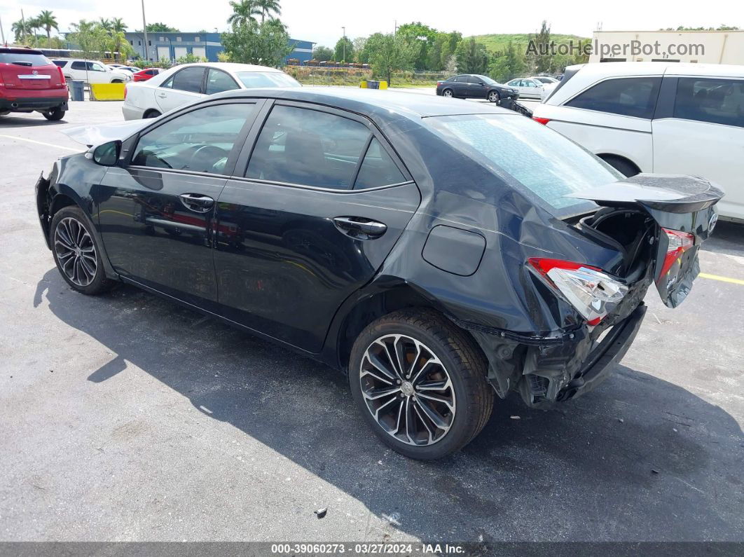 2015 Toyota Corolla S Plus Black vin: 2T1BURHE8FC463908