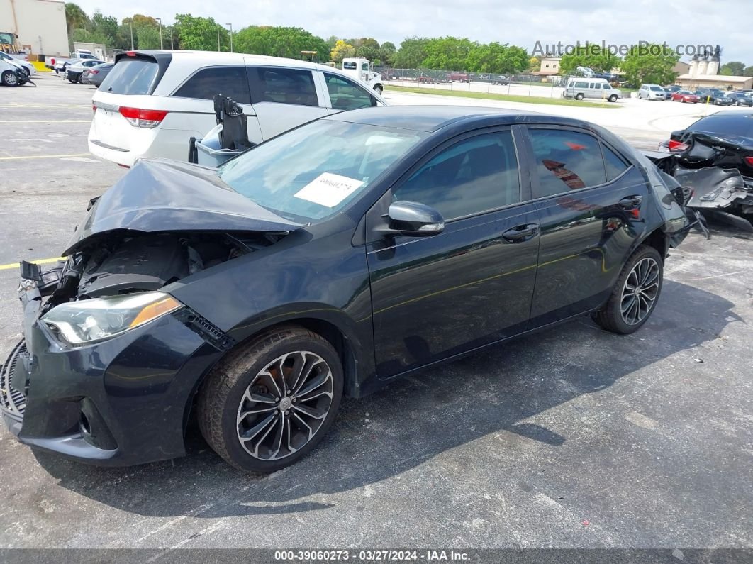 2015 Toyota Corolla S Plus Black vin: 2T1BURHE8FC463908