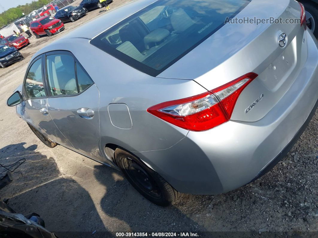 2015 Toyota Corolla Le Silver vin: 2T1BURHE8FC464315