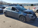 2015 Toyota Corolla L Gray vin: 2T1BURHE8FC473936