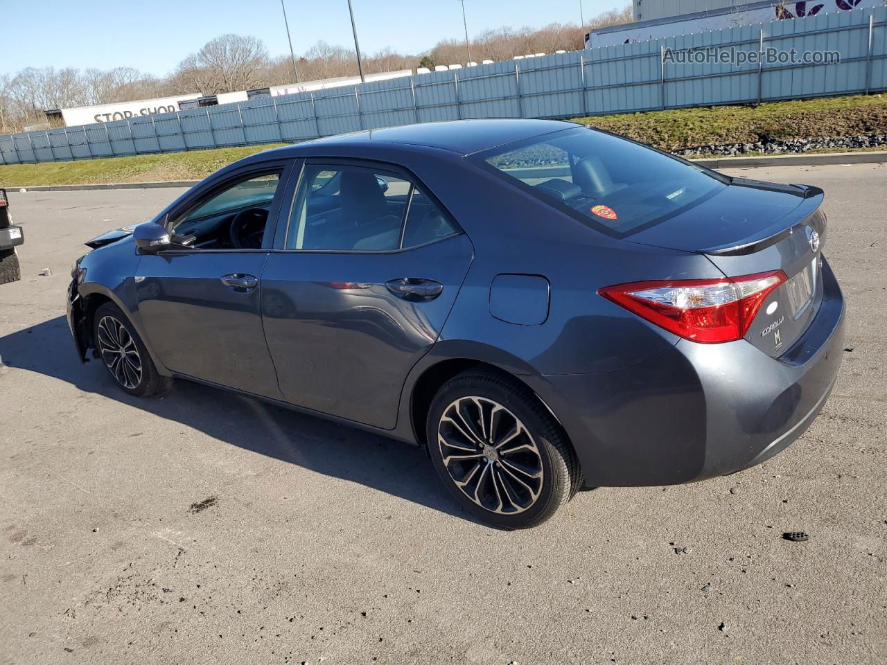 2015 Toyota Corolla L Gray vin: 2T1BURHE8FC473936