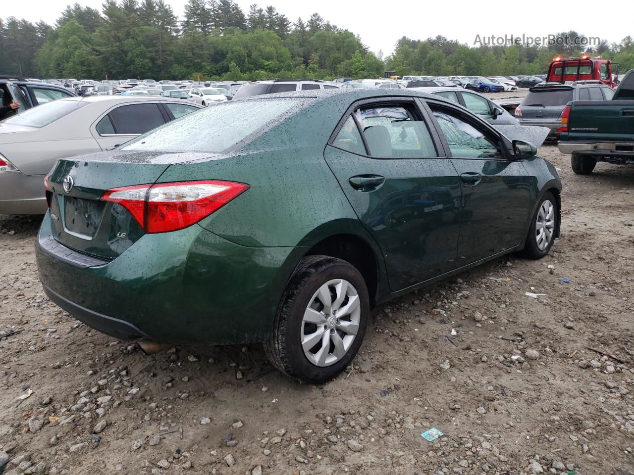 2015 Toyota Corolla L Green vin: 2T1BURHE8FC477940