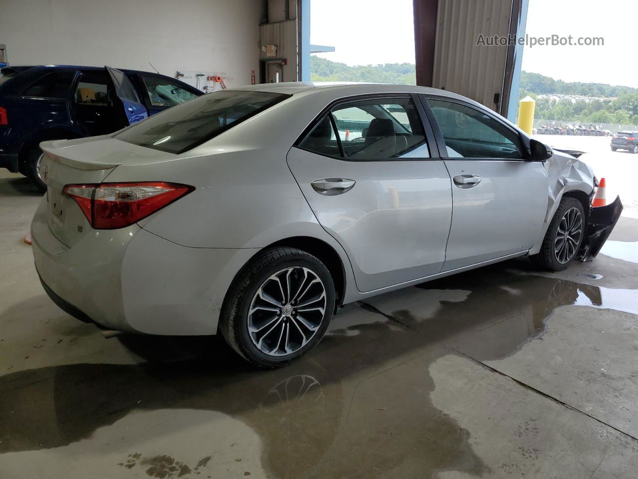 2016 Toyota Corolla L Silver vin: 2T1BURHE8GC494206