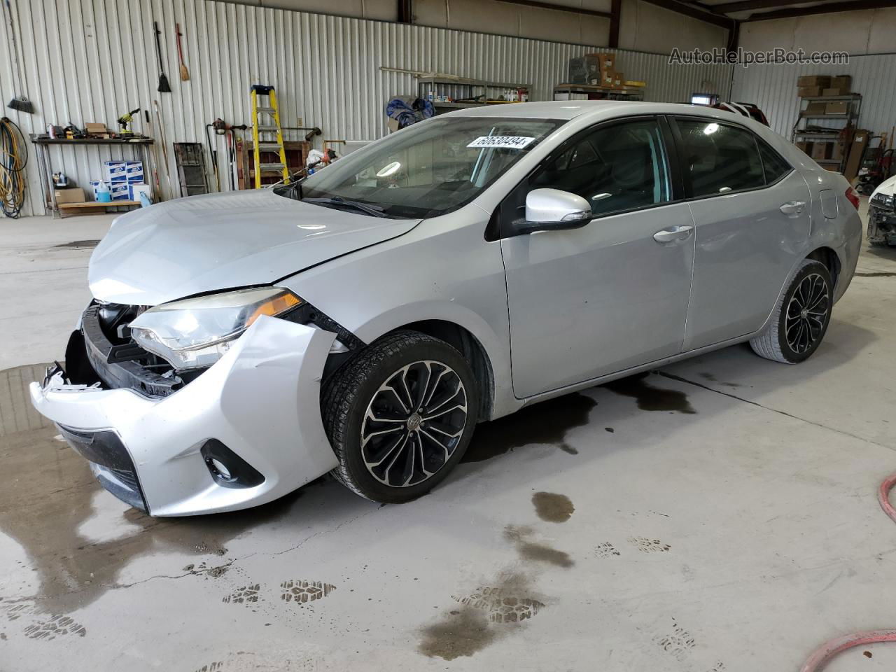 2016 Toyota Corolla L Silver vin: 2T1BURHE8GC494206