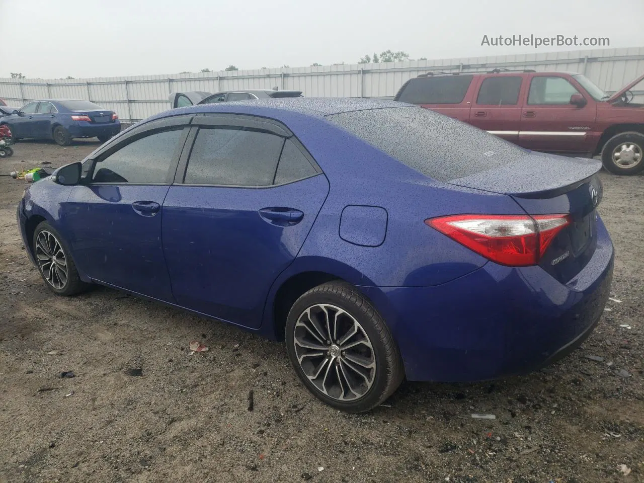 2016 Toyota Corolla L Blue vin: 2T1BURHE8GC518567