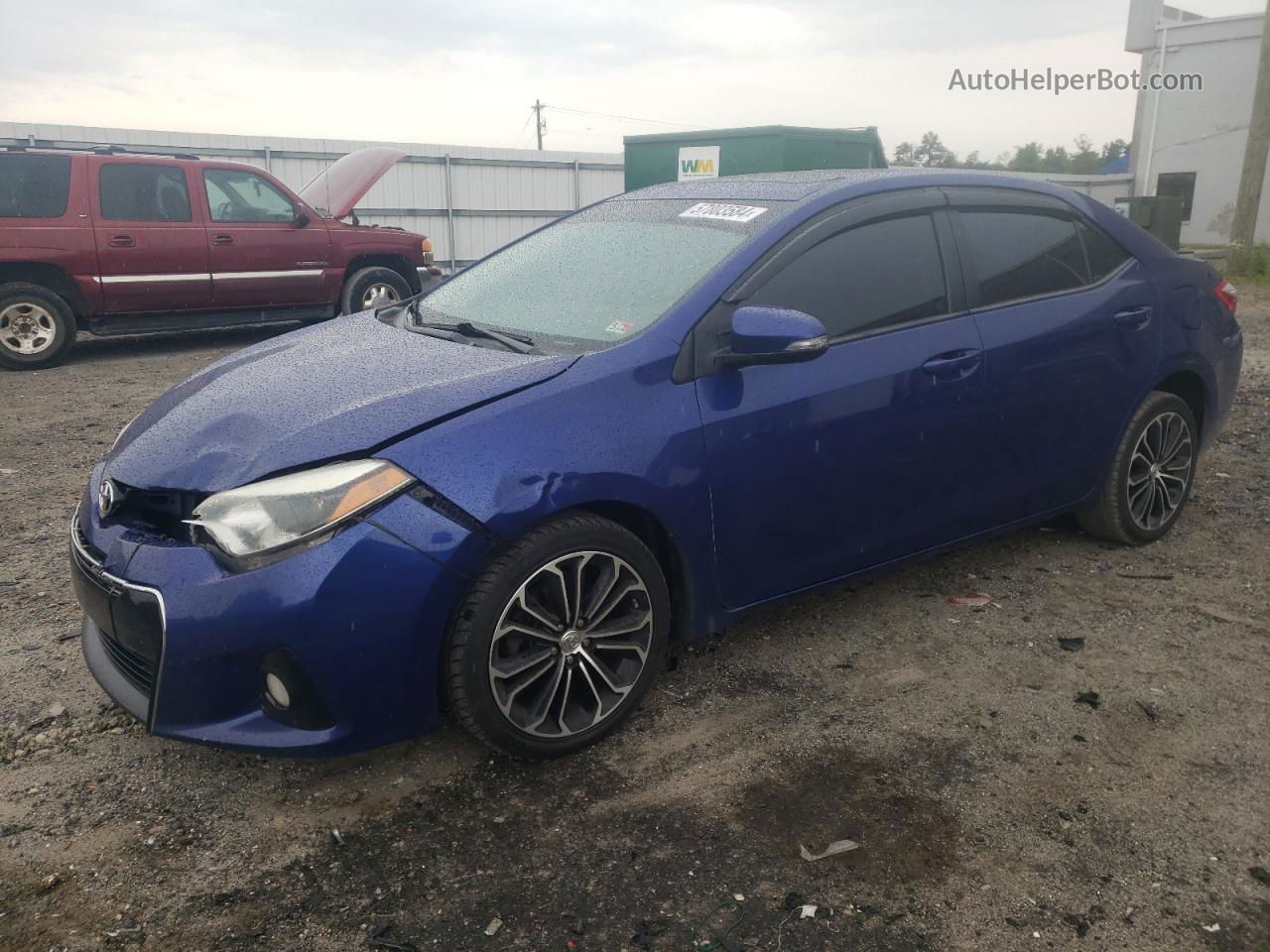 2016 Toyota Corolla L Blue vin: 2T1BURHE8GC518567