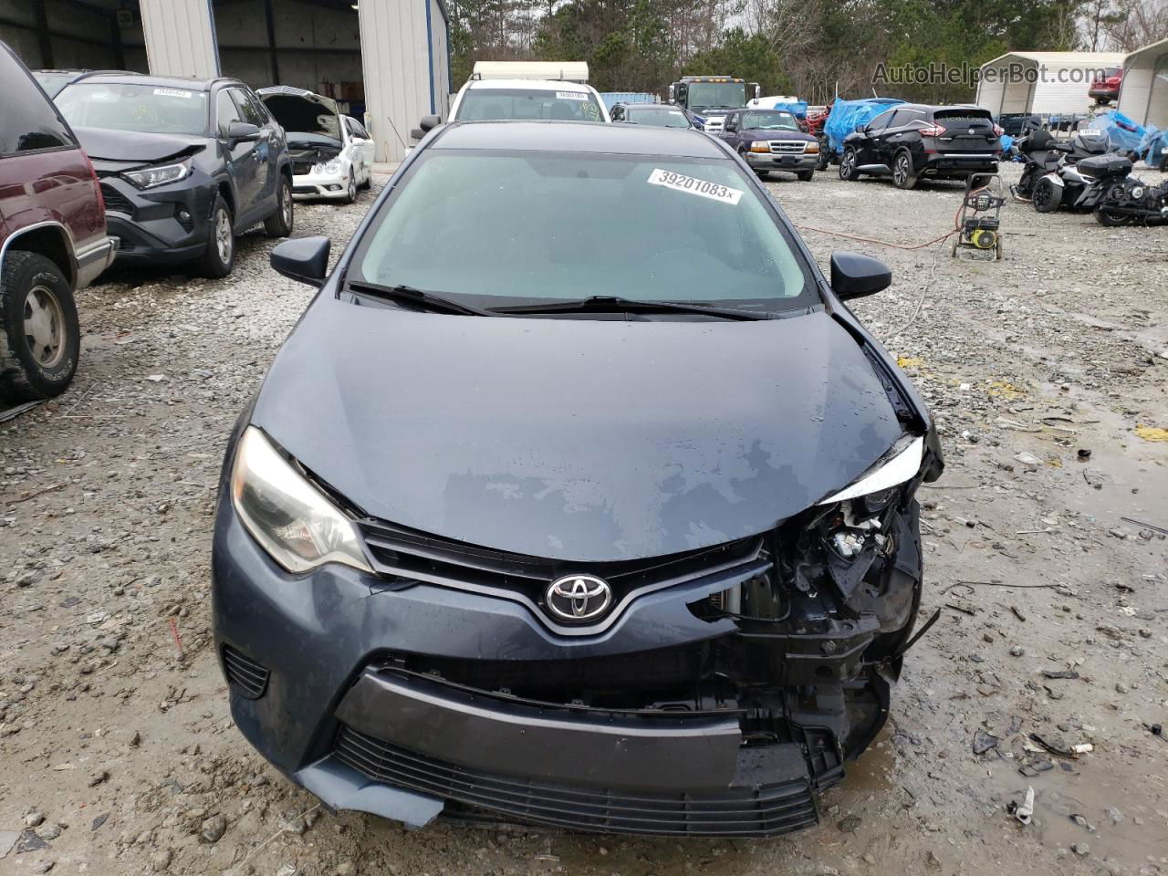 2016 Toyota Corolla L Blue vin: 2T1BURHE8GC523767