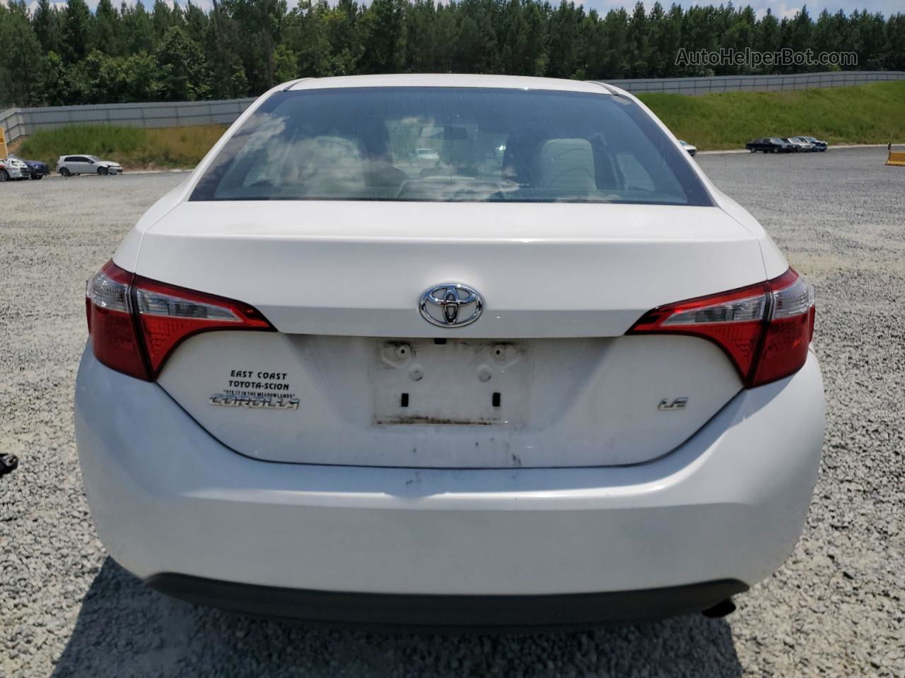 2016 Toyota Corolla L White vin: 2T1BURHE8GC534946